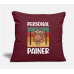 Personal Painer Sloth Retro Fitness Clothes Burgundy Pillow